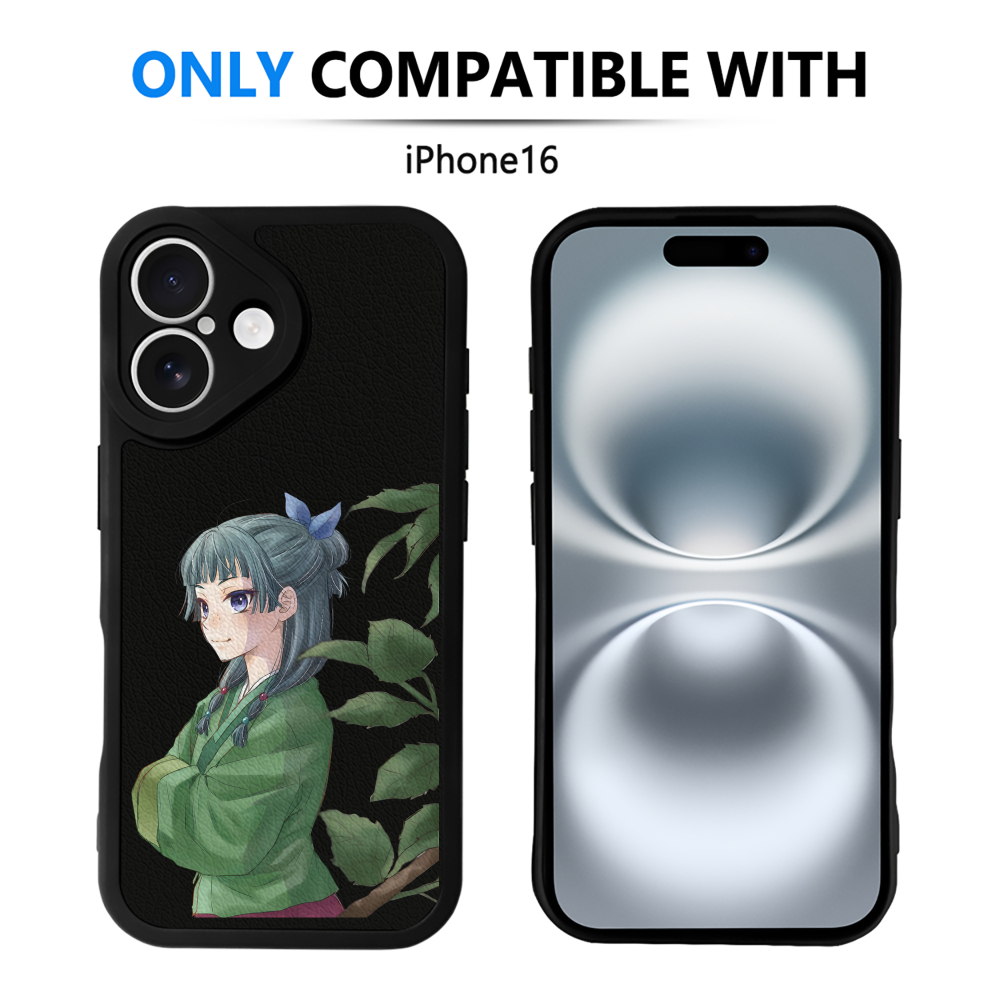 （画像用） 薬屋のひとりごと The Apothecary Diaries 【iPhone 16シリーズ対応】シリコンスマホケース（レザー調） 材質：シリコン
